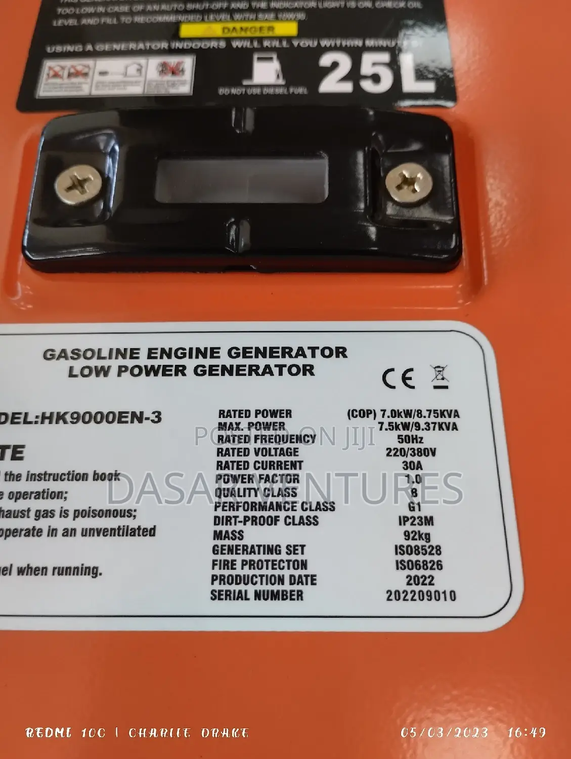 Generator Hisaki 9kva Open Set