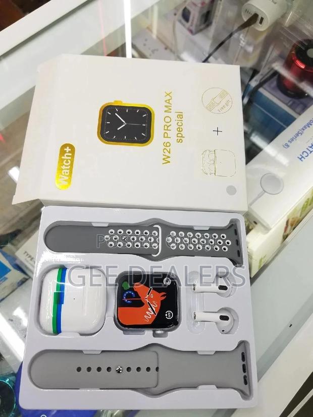 W26 Pro Max Smart Watch With Free Buds