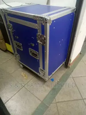 12-U Mixer Rack Flight Case Cabinet