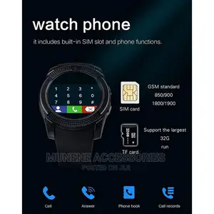 Y1 Bluetooth Sport V8 Wrist Smartwatch GSM SD SIM Card Slot
