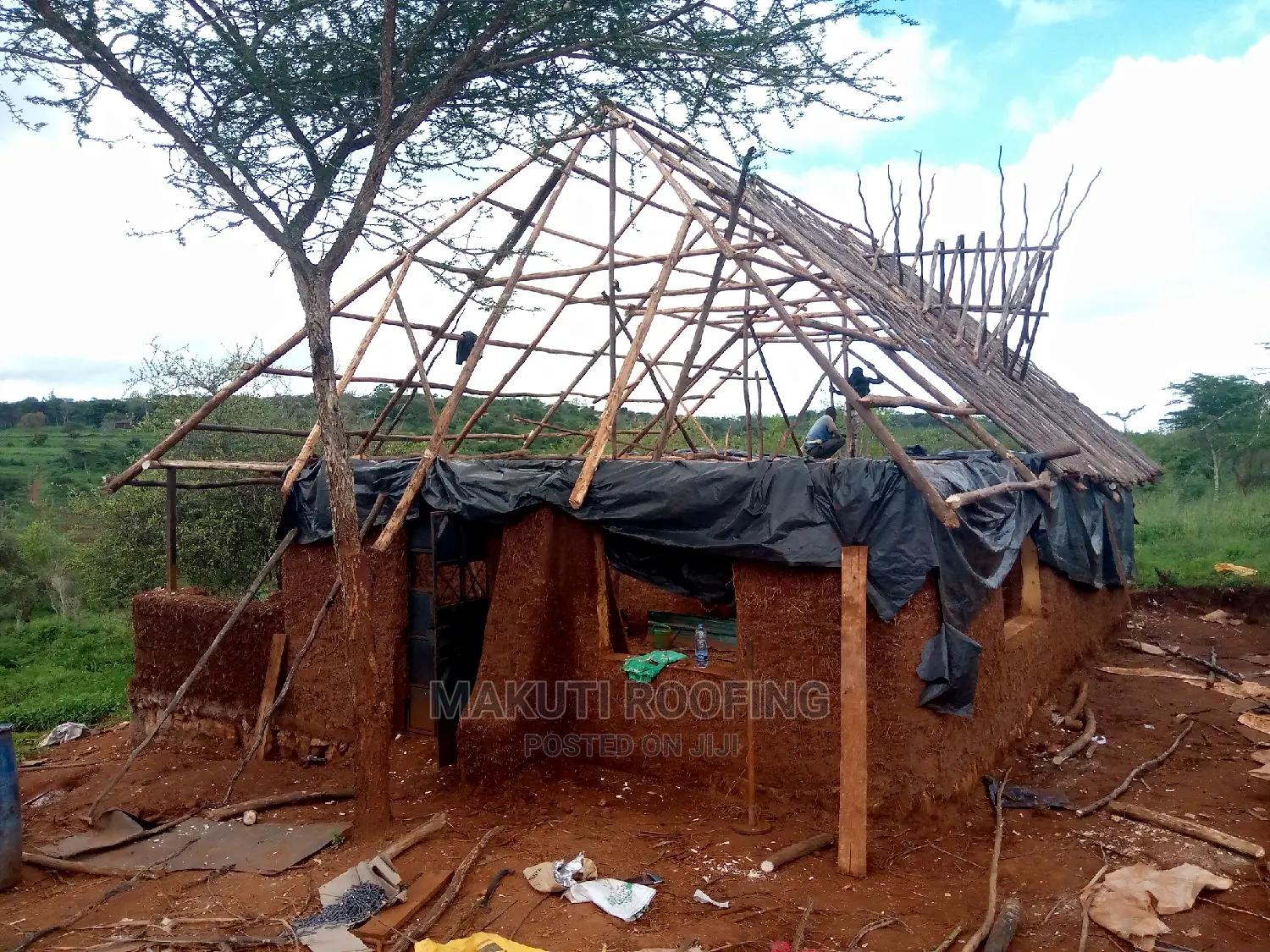 Cob Building and Makuti Roofing Construction