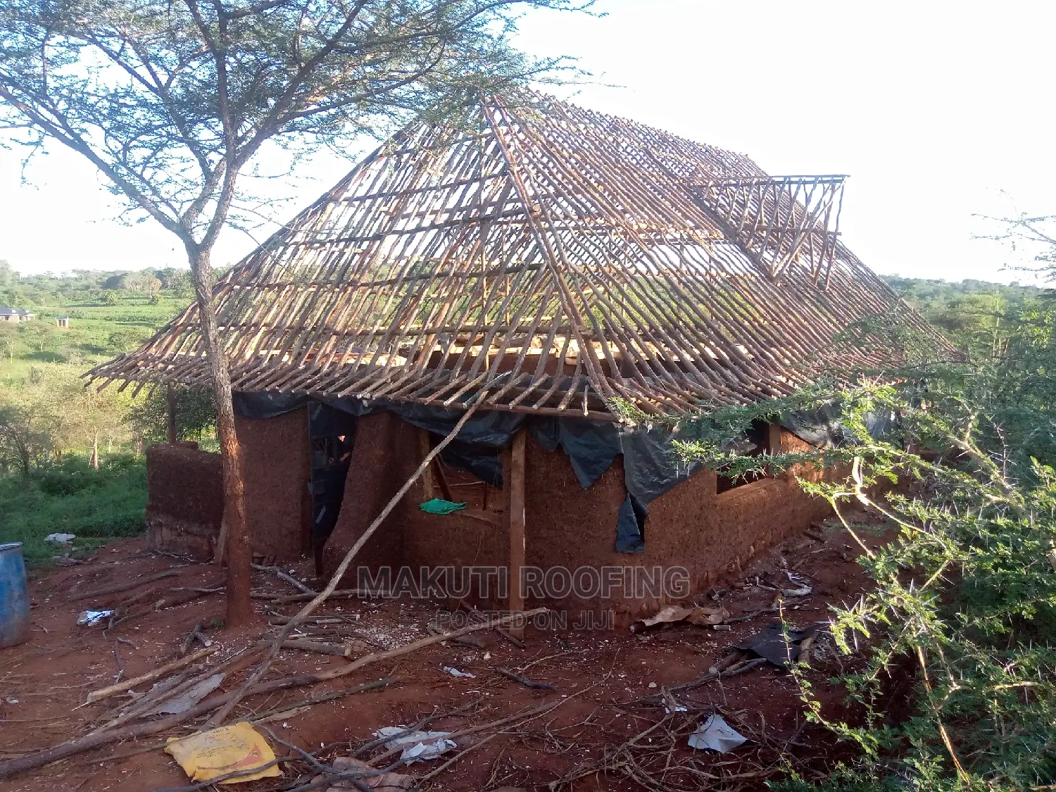 Cob Building and Makuti Roofing Construction