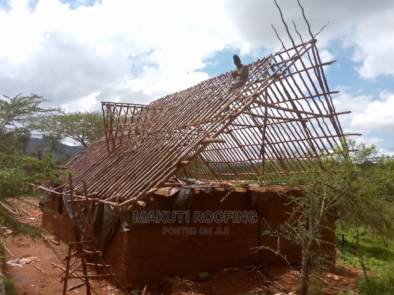 Cob Building and Makuti Roofing Construction