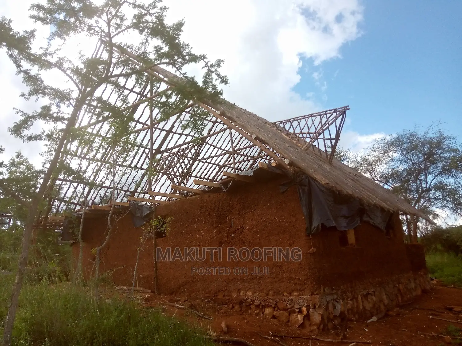 Cob Building and Makuti Roofing Construction