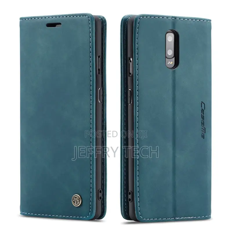 Flip Oneplus 7 Leather Wallet Case Blue