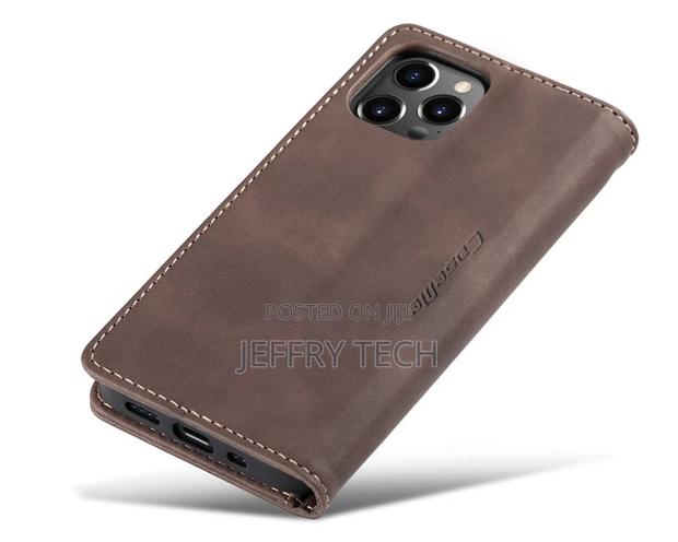 iPhone 14 Pro Retro Flip Leather Wallet Case Coffee - main view