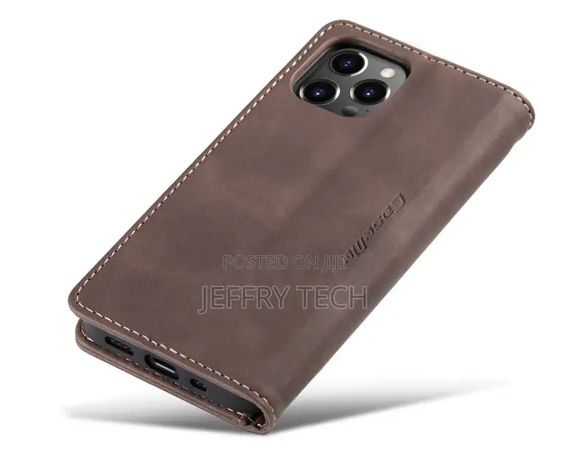 iPhone 14 Pro Retro Flip Leather Wallet Case Coffee