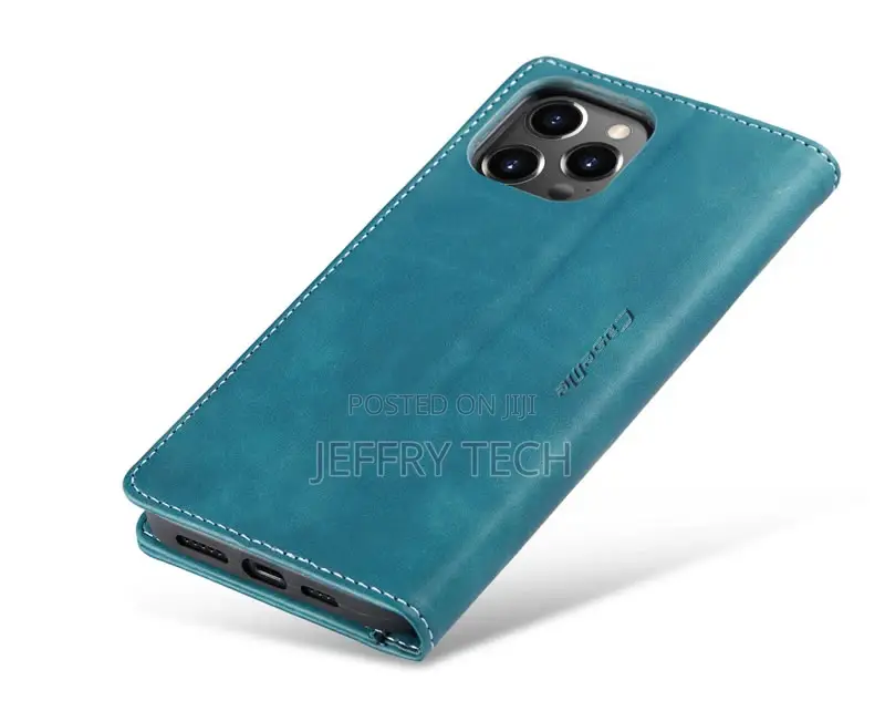 iPhone 14 Pro Retro Flip Leather Wallet Case Blue