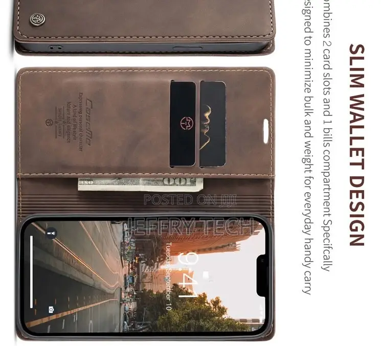 iPhone 14 Plus Retro Flip Leather Wallet Case Coffee
