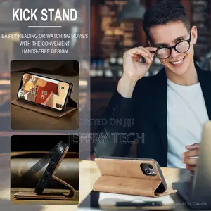 iPhone 14 Plus Retro Flip Leather Wallet Case Brown