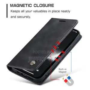 iPhone 14 Plus Retro Flip Leather Wallet Case Black