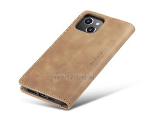 iPhone 14 Retro Flip Leather Wallet Case Brown - thumbnail 2
