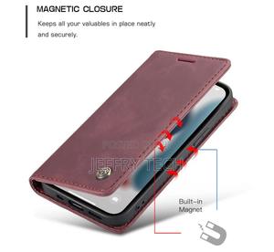 iPhone 13 Pro Max Retro Flip Leather Wallet Case Red - thumbnail 2