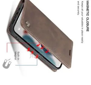 iPhone 13 Pro Retro Flip Leather Wallet Case Coffee