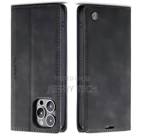 iPhone 13 Pro Retro Flip Leather Wallet Case Black