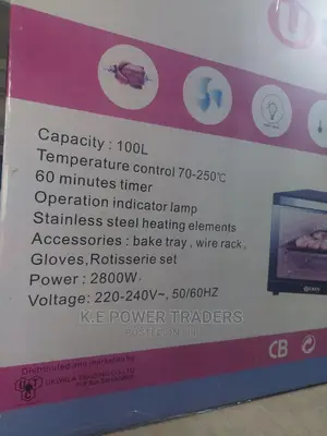 2800watts 100 Litre Convection Oven