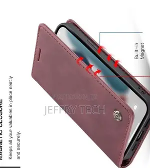 iPhone 13 Mini Retro Flip Leather Wallet Case Red