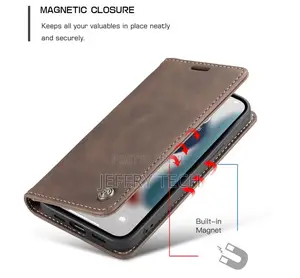 iPhone 13 Mini Retro Flip Leather Wallet Case Coffee