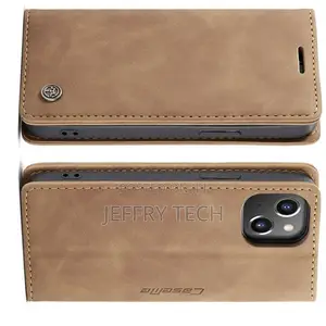 iPhone 13 Mini Retro Flip Leather Wallet Case Brown