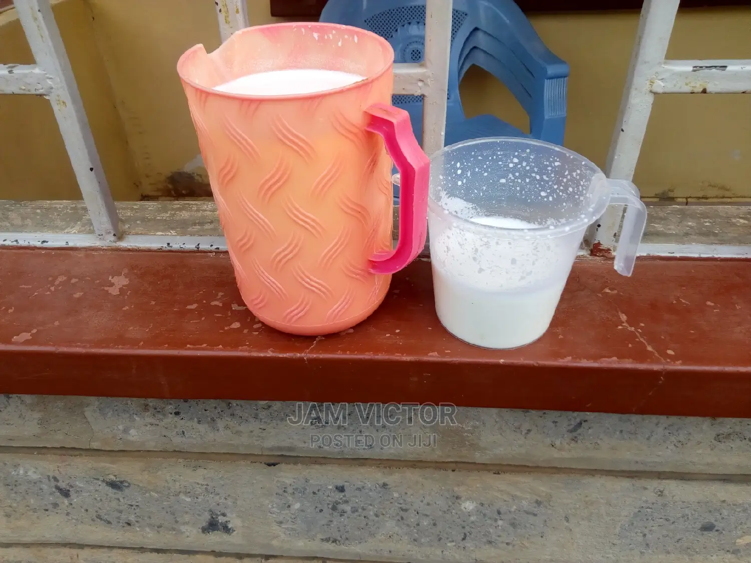 Pure Fresh Farm Goat Milk.