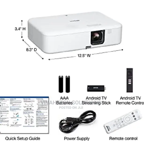 Epson Co-Fh02 3000 Lumens Smart Projector , Fh02 >>