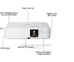 Epson Co-Fh02 3000 Lumens Smart Projector , Fh02 >>