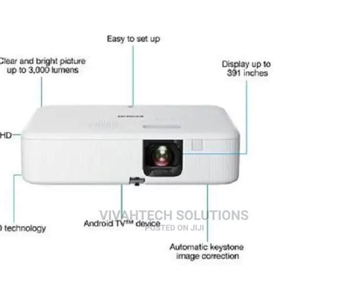 Epson Co-Fh02 3000 Lumens Smart Projector , Fh02 >>
