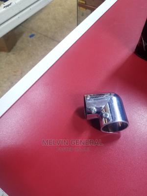 Chrome Pipe Elbow /Bend Holder. 1" - thumbnail 2