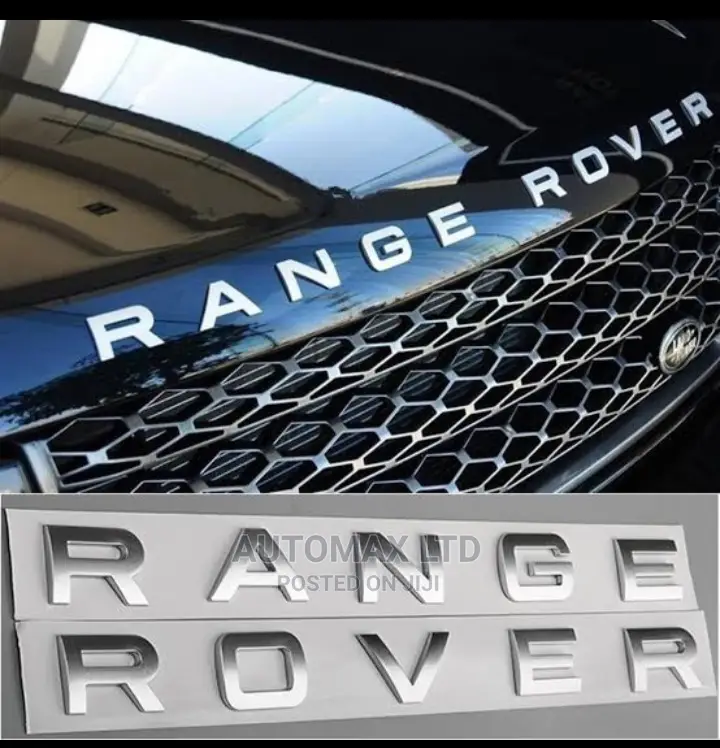 New Quality Raised Bonnet Letters. For "RANGE ROVER",