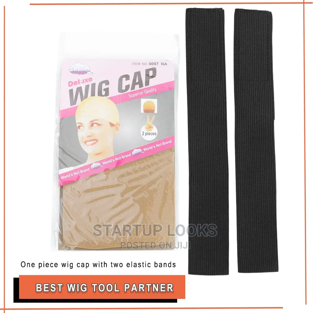 Wig Elastic Band and 2x Wig Cap