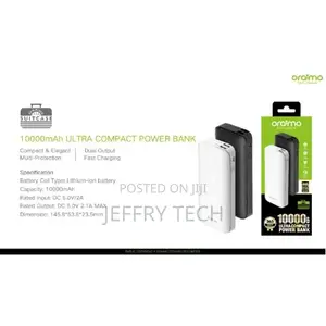 Oraimo Portable Power Bank With Two USB Outputs - 10,000mah