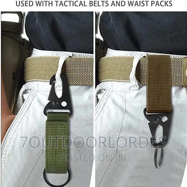 Tactical Gear Utility Webbing Belt Key Chain - thumbnail 9