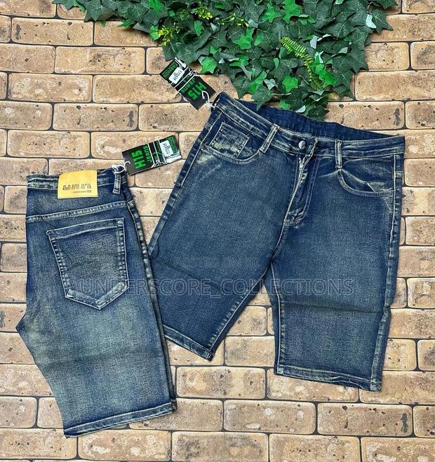 High-End Unisex Denim Shorts - main view