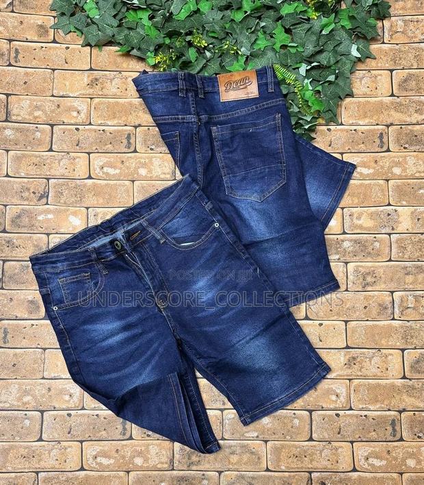 High-End Unisex Denim Shorts - thumbnail 4