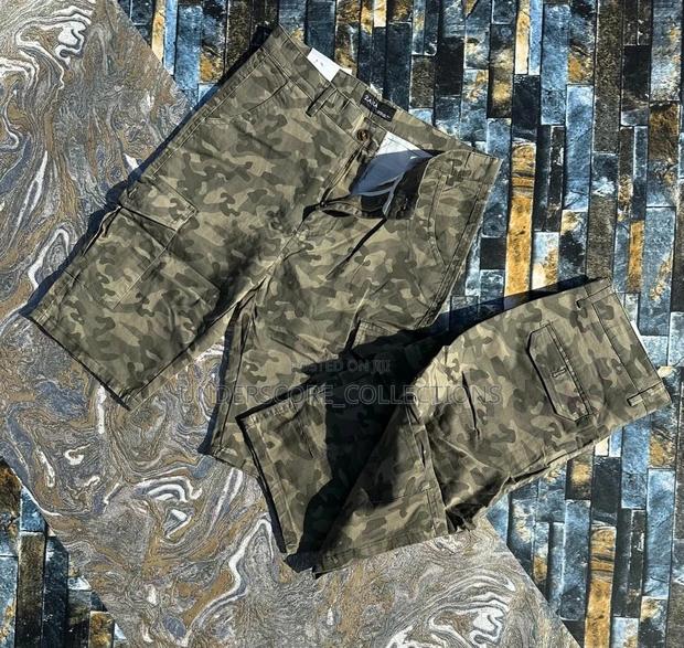 High-End Unisex Camouflage Side Pocket Shorts - main view