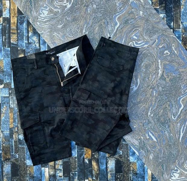 High-End Unisex Camouflage Side Pocket Shorts - thumbnail 2