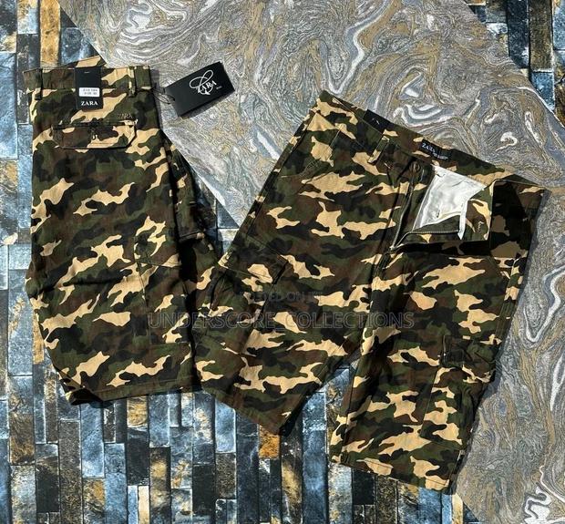 High-End Unisex Camouflage Side Pocket Shorts - thumbnail 3