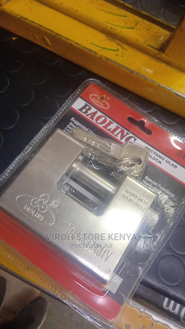 5keys Rectangular Padlock Heavyweight Lock -Gate Lock - main view