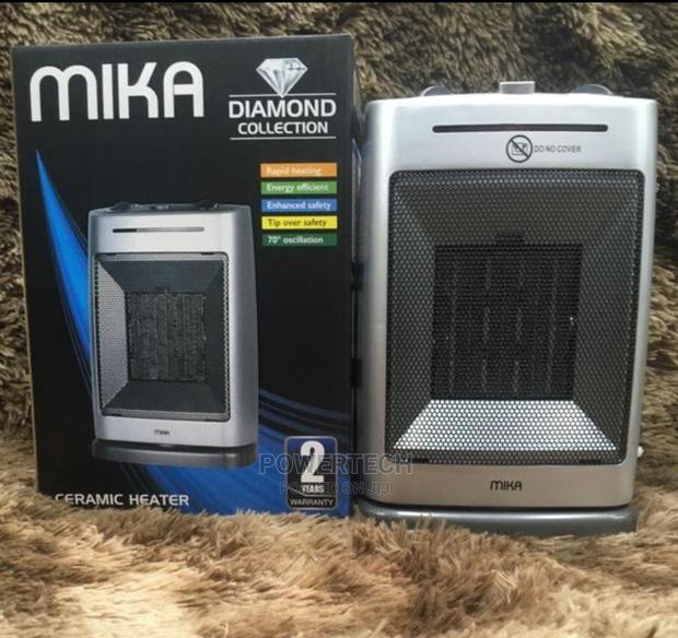 Mika - Ceramic Heater, 750w-1500w - Silver - main view
