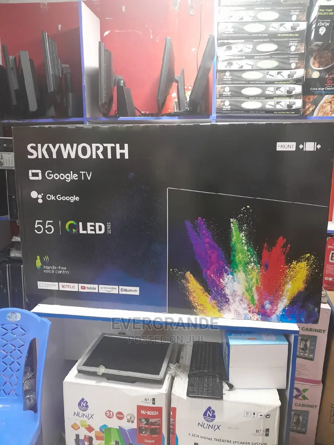 Skyworth 55 Inches 4 K Ultra HD Smart Android Tv