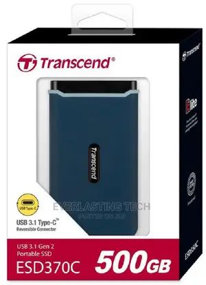 Transcend ESD270C Portable External SSD 500GB - Black