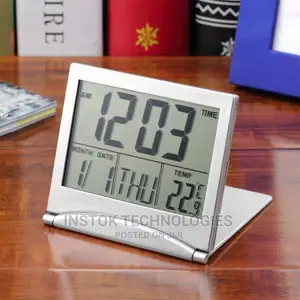Mini Folding LCD Digital Alarm Clock
