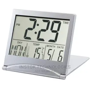 Mini Folding LCD Digital Alarm Clock