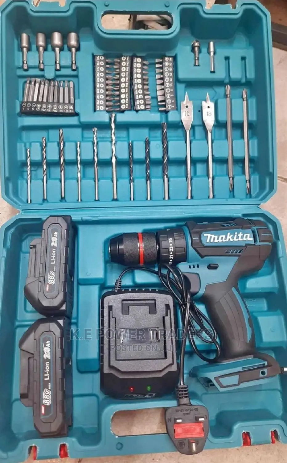 Hammer Function 88volts Makita Drill With Bits