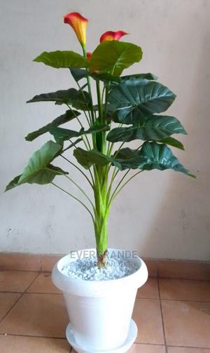 Artificial Flowers With Vase+Topping(Green Plant) - thumbnail 2