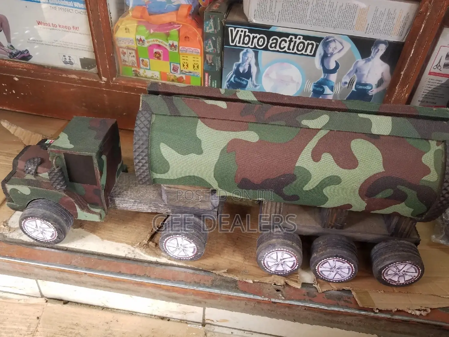 Wooden Police Toy Cars