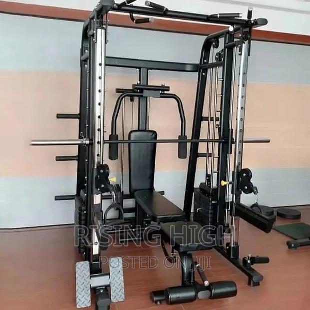 Cable Crossover With Smith Machine.