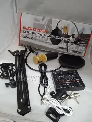 Bm800condenser Microphone Set +V8 Sound Card