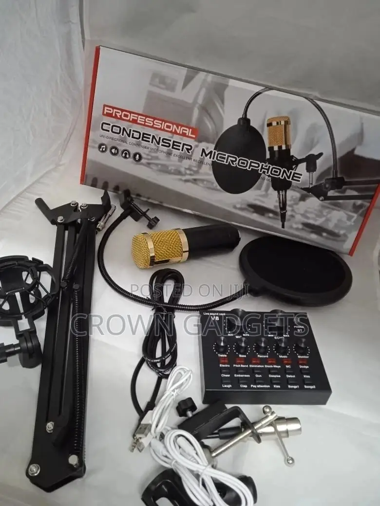 V8 Sound Cardcondenser Microphone Set