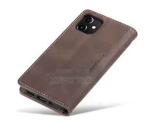 iPhone 12 Mini Retro Flip Leather Wallet Case Coffee